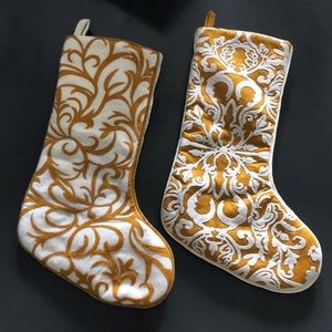 Ivory & Mustard Holiday Stockings